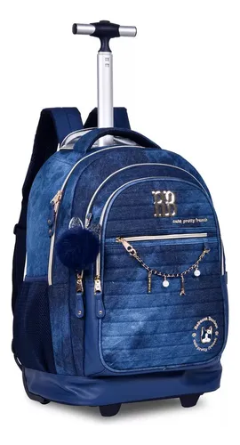 Mochila feminina hotsell jeans mercado livre