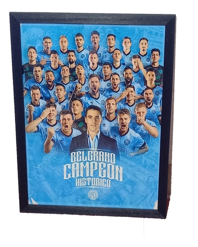 Cuadro De Fútbol Belgrano Campeón Histórico 2022 33x45 Cm