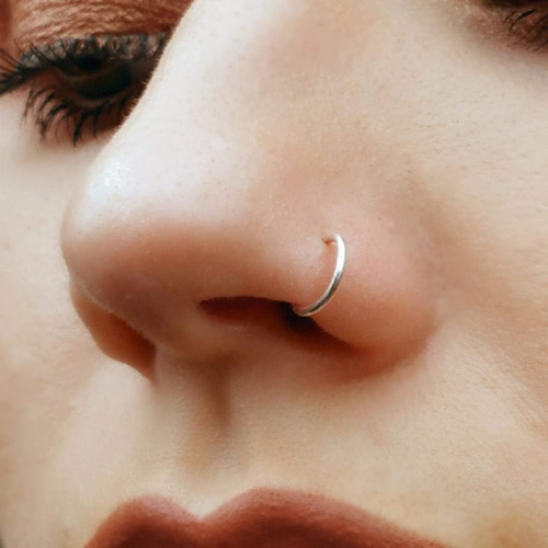 Falso Aro Nariz Clip 20g 925 Falso Aro De Piercing De N...