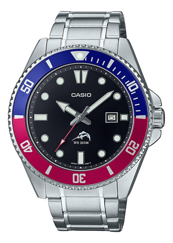 Reloj Casio Classic Diver De Acero Inoxidable Mdv-106dd-1a2v