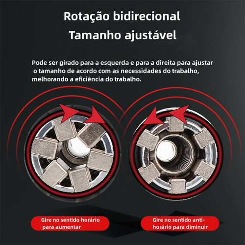 Soquete Universal 10-19mm Com Catraca + Bit