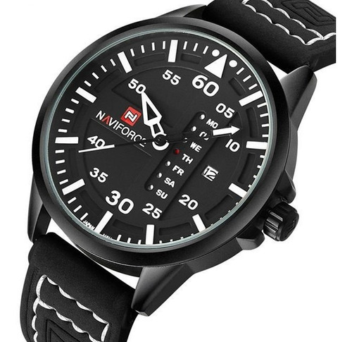 Reloj Hombre Naviforce Piloto Lujo, Análogo Envío Gratis