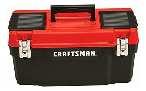Caja De Herramientas 20puLG 50x22x25cm Craftsman Cmst20901 Color Negro y Rojo