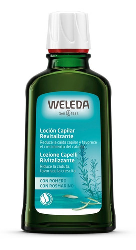 Loção capilar revitalizante Weleda Rosemary 100 ml para queda de cabelo