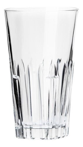 Stepback Juego De 6 Vasos De Vidrio De 420ml Modernos Color Transparente