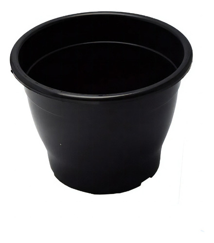 50 Vasos Pote 19 Preto Plástico Para Plantas Mudas 2,5l