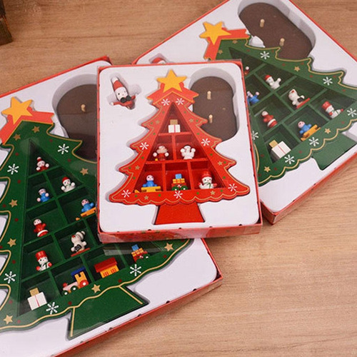 Décorations De Sapin De Avec Compartiments Bois 3d Pour