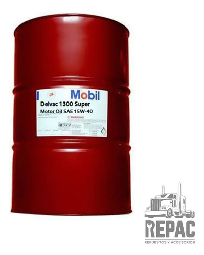 Mobil 15w40 Semi Tambor Detallado