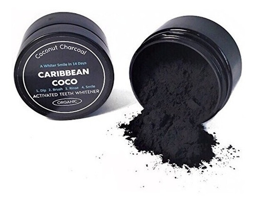 Caribe Coco - Coco Carbono Del Carbón De Leña - Dientes Blan