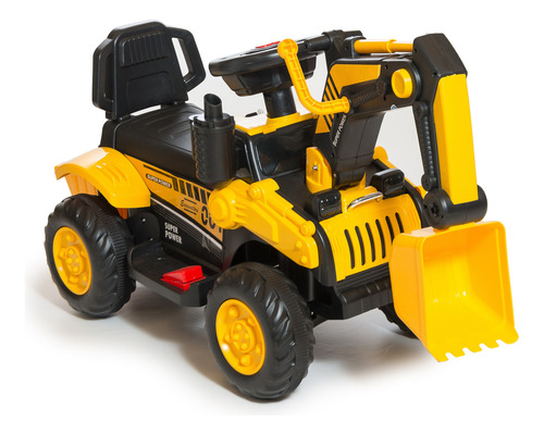 Auto A Batería Excavadora 3058 Love Amarillo