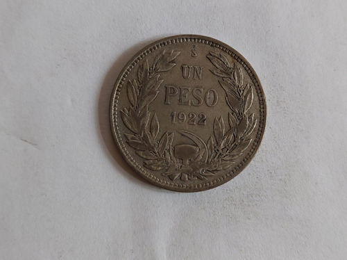 Moneda De Un Peso Año 1922