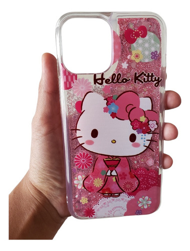 Hello Kitty Funda Tipo Pecera Compatible Con iPhone