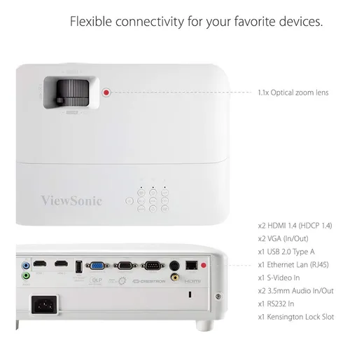 Viewsonic Pg701wu Proyector Wuxga De Lúmenes Con Keystone