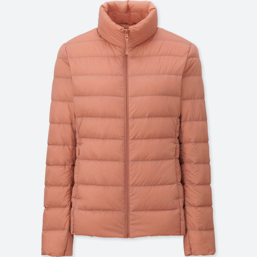 Campera Uniqlo Ultra Light Down Jacket Mujer Salmon Nueva