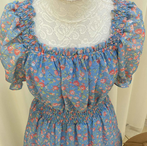 Imagem 8 de 9 de Vestido Longo Rodado Ciganinha Ombro A Ombro Floral