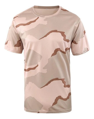 Camiseta Masculina De Camuflagem Tática De Manga Comprida Re