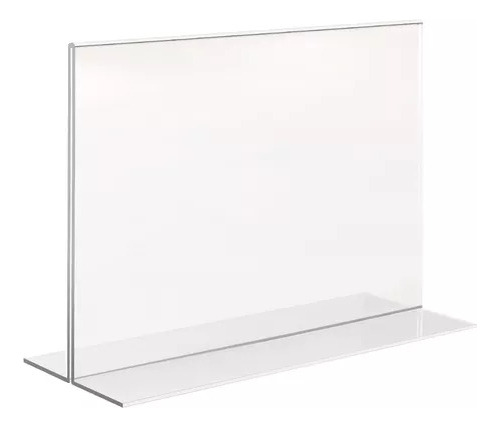 Display Acrílico Horizontal T Mesa Balcão Qr Code A5 100 Uni