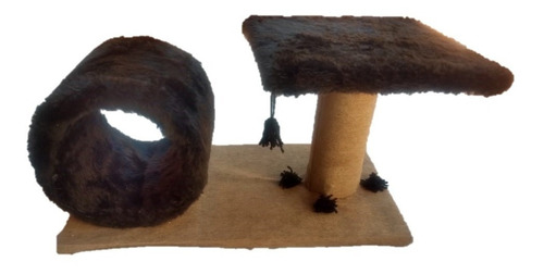 Rascador Gatos Con Peluche Y Chenille + Pompon + Círculo