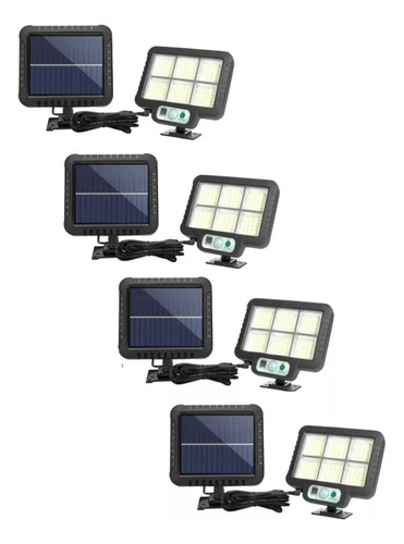 Pack X4 Foco Led Focos Exteriores Foco Led Solar 250 Watts