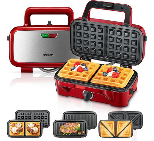 Waffle Maker 3 1 Sandwichera Prensa De 1200 W Placas ...
