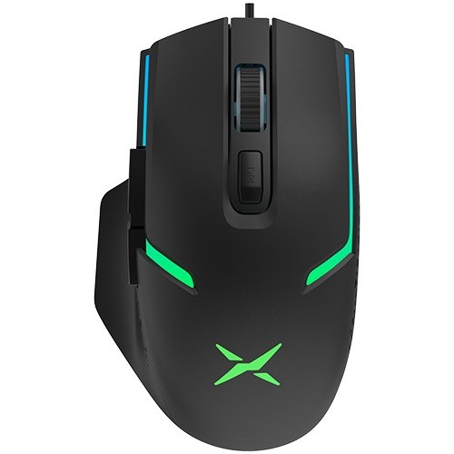 Mouse Delux Usb Gaming M588bu Black Led