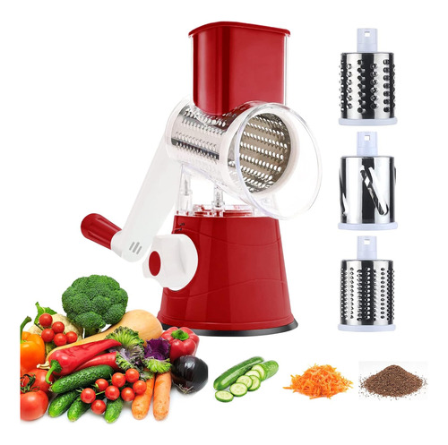 3rd Generation Rotary Cheese Grater, Mandoline Vegetable ...