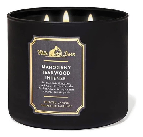 Vela Aromática De 14.5 Oz Bath And Body Works Mahogany Taekwood Intense Lisa Mahogany Taekwood Intense