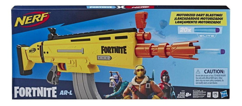 Lançador Nerf Fortnite Reller Ar-l E 20 Dardos Hasbro E7061