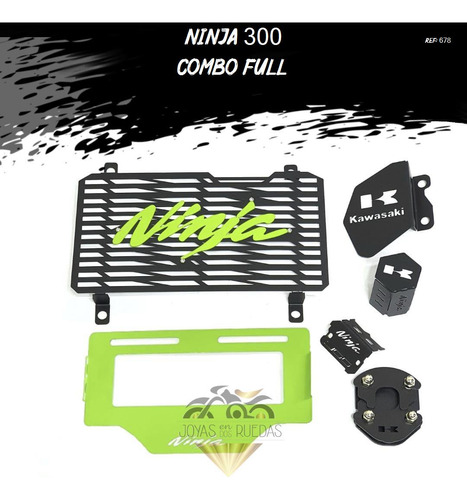 Kit Combo Full Partes Lujo Moto Ninja 300