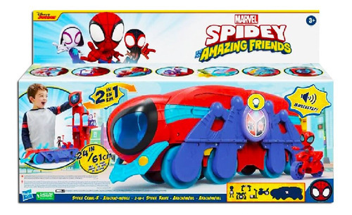 Set de juego Hasbro F3721 Spidey Amazing Friends Arachnomovel