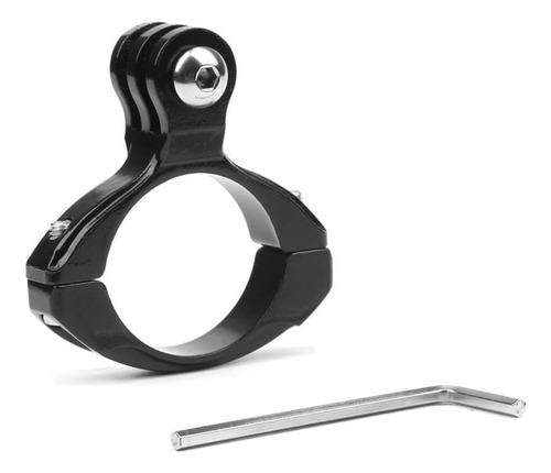 Suporte Alumínio Guidão Bicicleta Mount Bike Câmeras Gopro Cor Preto