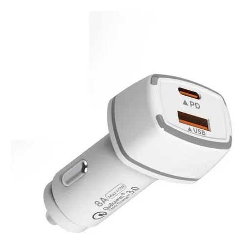 Cargador Auto Carga Rápida Tipo C Y Usb 18w | Cuotas sin interés