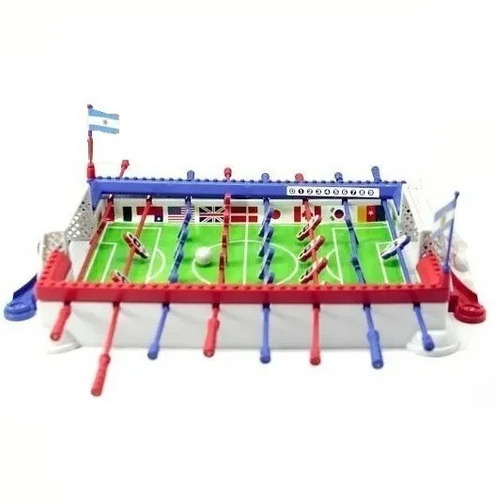 Imagen 3 de 10 de Metegol Mini Golazo Juego De Mesa Original Faydi 37x22cm