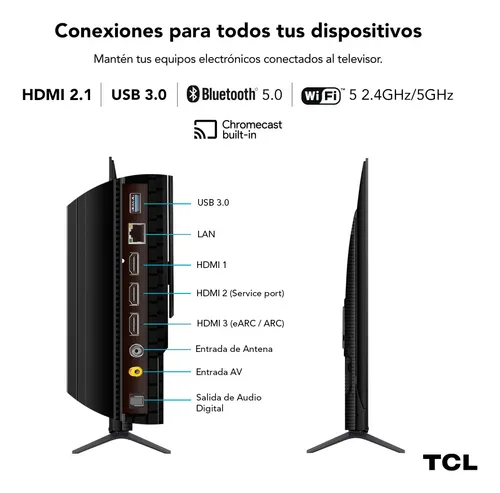 Smart Tv Google Qled 4k 98'' Tcl 98c655 120hz Hdr10+ Dci-p3