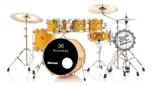 Bateria Michael Legacy Birch Gold 22,8,10,12,16 C/ Ferragens
