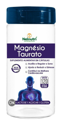 Magnésio Taurato 120 Cáps