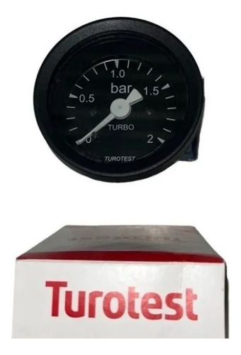 Manômetro Pressão Do Turbo 52mm 0-2 Bar Universal 300492