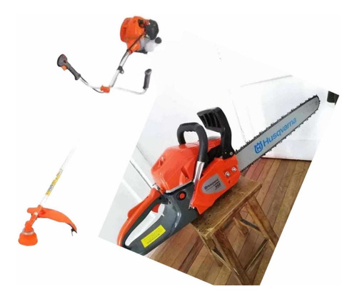 Imagen 1 de 5 de Combo Guadaña Shindaiwa B-45 Y Motosierra 381 - Envio Gratis