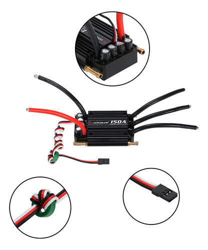 Velocidad Electrónica Sin Escobillas 150a Esc Flycolor A Pru