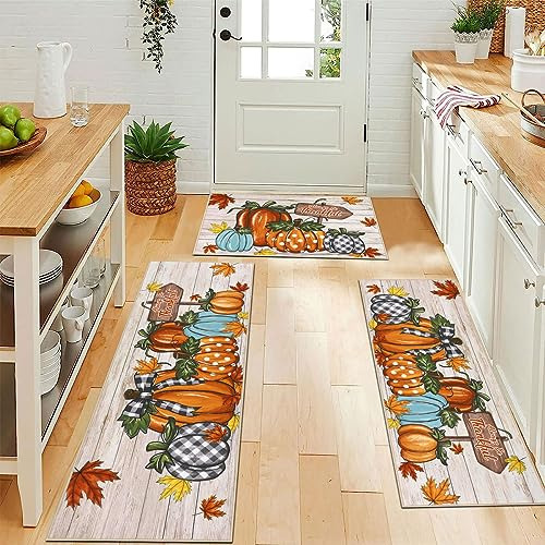 Juegos De Alfombras De Cocina De Calabaza De Otoño, 3 ...