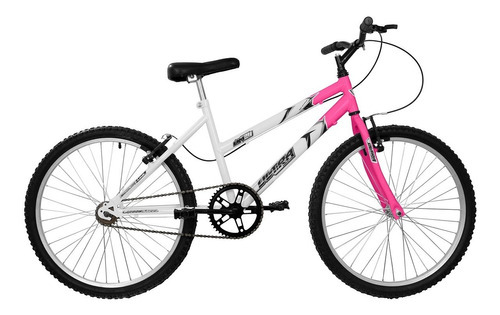 Bicicleta Mountain Bike Aro 24 Ultra Bikes Feminina Azul Cor Branco E Rosa