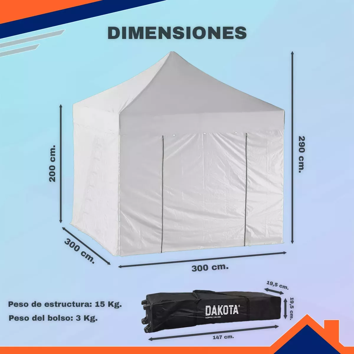 Tercera imagen para búsqueda de gazebos para autos antigranizo