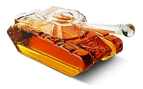 Decantador De Whiskey En Forma De Tanque Del Ejército - Rega