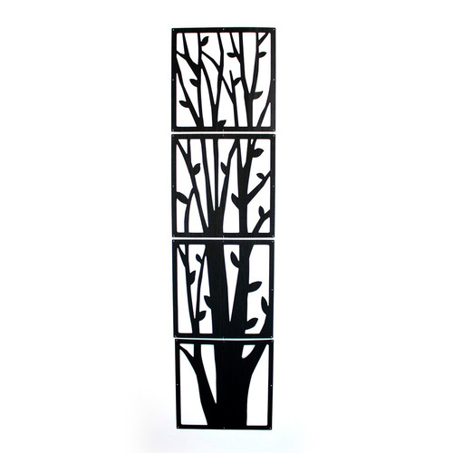 Set X4 Paneles Decorativos Árbol Black Morph