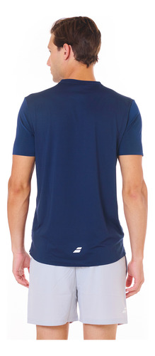 Remera Hombre Tenis Padel Babolat Viper Il Azul Marino