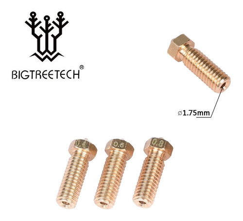 Boquilla Volcano Artillery Impresora 3d 0.4mm 0.6mm 0.8mm