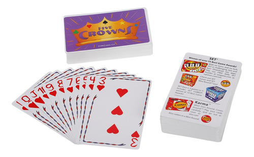 Bienvenido al juego de mesa Diviértete amigos Juego de cartas Rummy Tarjeta de juego Five Crowns Divertido juego de cartas para niños Adluts Fiesta de reunión familiar Juego de cartas Five Crowns