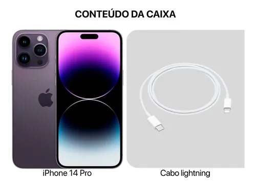 Iphone 14 Pro (256gb) Roxo 5g Original Menor Preço + Nfe (Novo com