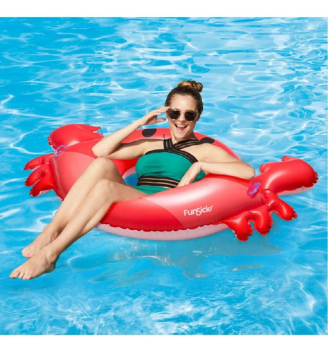 Inflable Acuático Funsicle Para Albercas Cangrejo