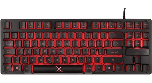 Teclado Alámbrico Gamer Xzeal Xst-300 Xsatga1b Negro Led